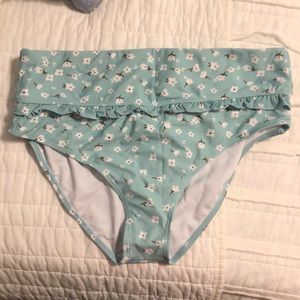Blue High-Waisted Bottoms (L)